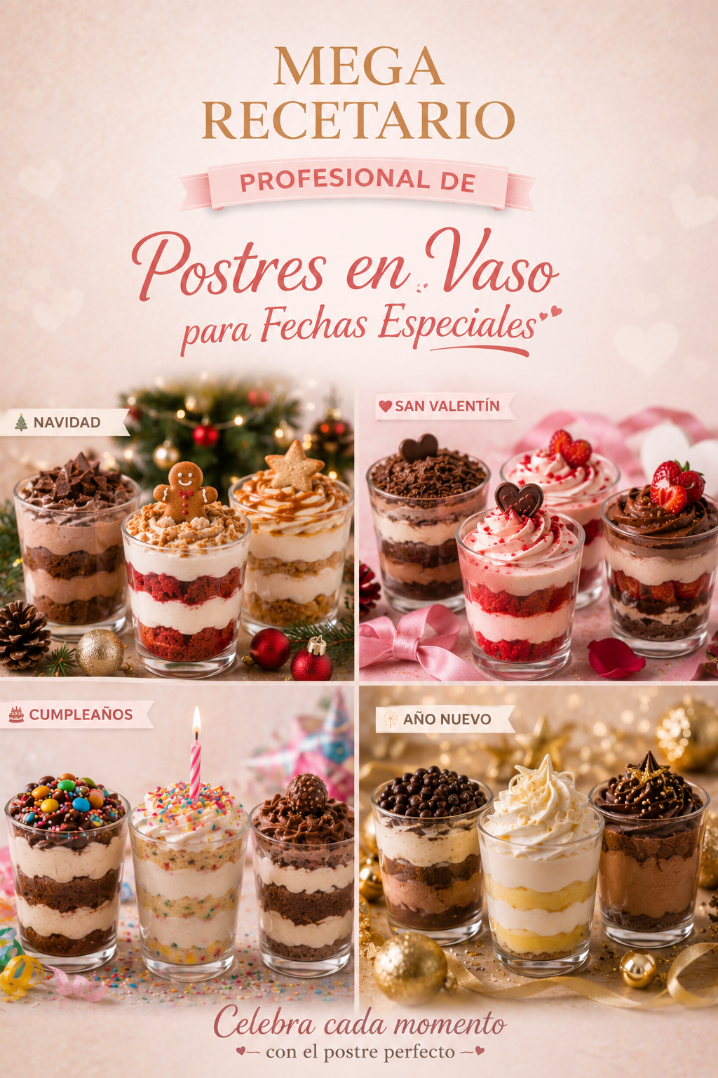 Postres en Vaso para Fechas Especiales